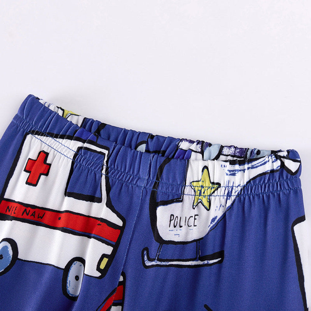 MyKids-USA® Emergency Rescue Kids Pajama Set – Long Sleeve Shirt and Pants