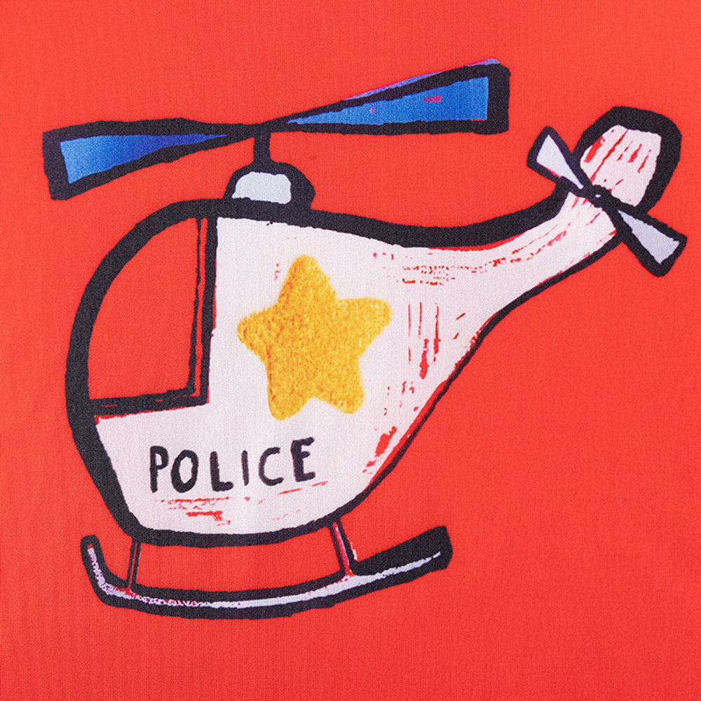 MyKids-USA® Police Adventure Long Sleeve Kids Pajama Set –  Patrol Cars & Helicopter Design