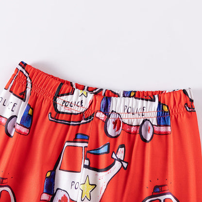 MyKids-USA® Police Adventure Long Sleeve Kids Pajama Set –  Patrol Cars & Helicopter Design
