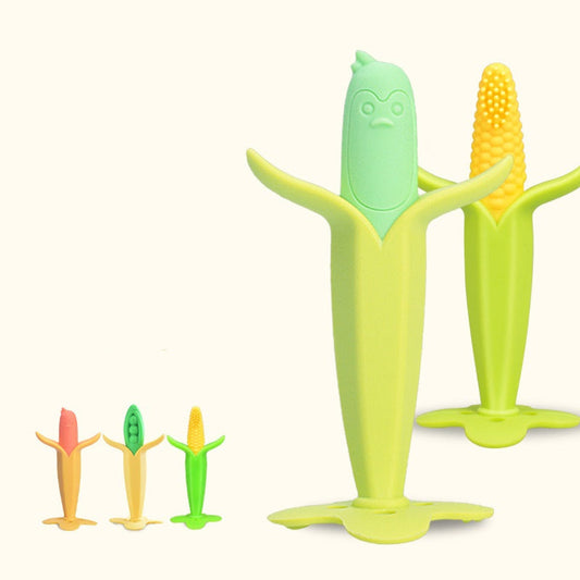 MyKids-USA® Baby Teething Toys – Banana & Corn Silicone Teething