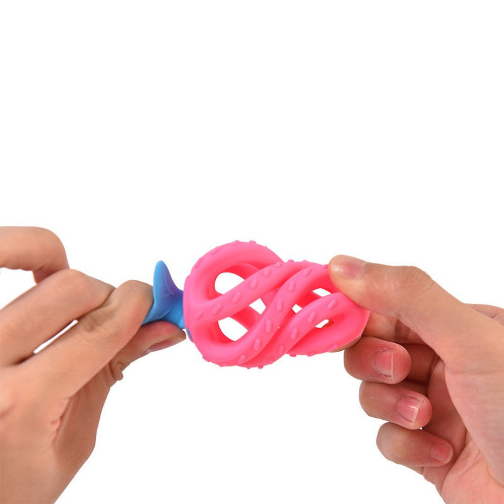 MyKids-USA® Baby Teething Toys – Strawberry Silicone Teething