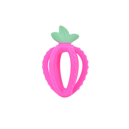 MyKids-USA® Baby Teething Toys – Strawberry Silicone Teething