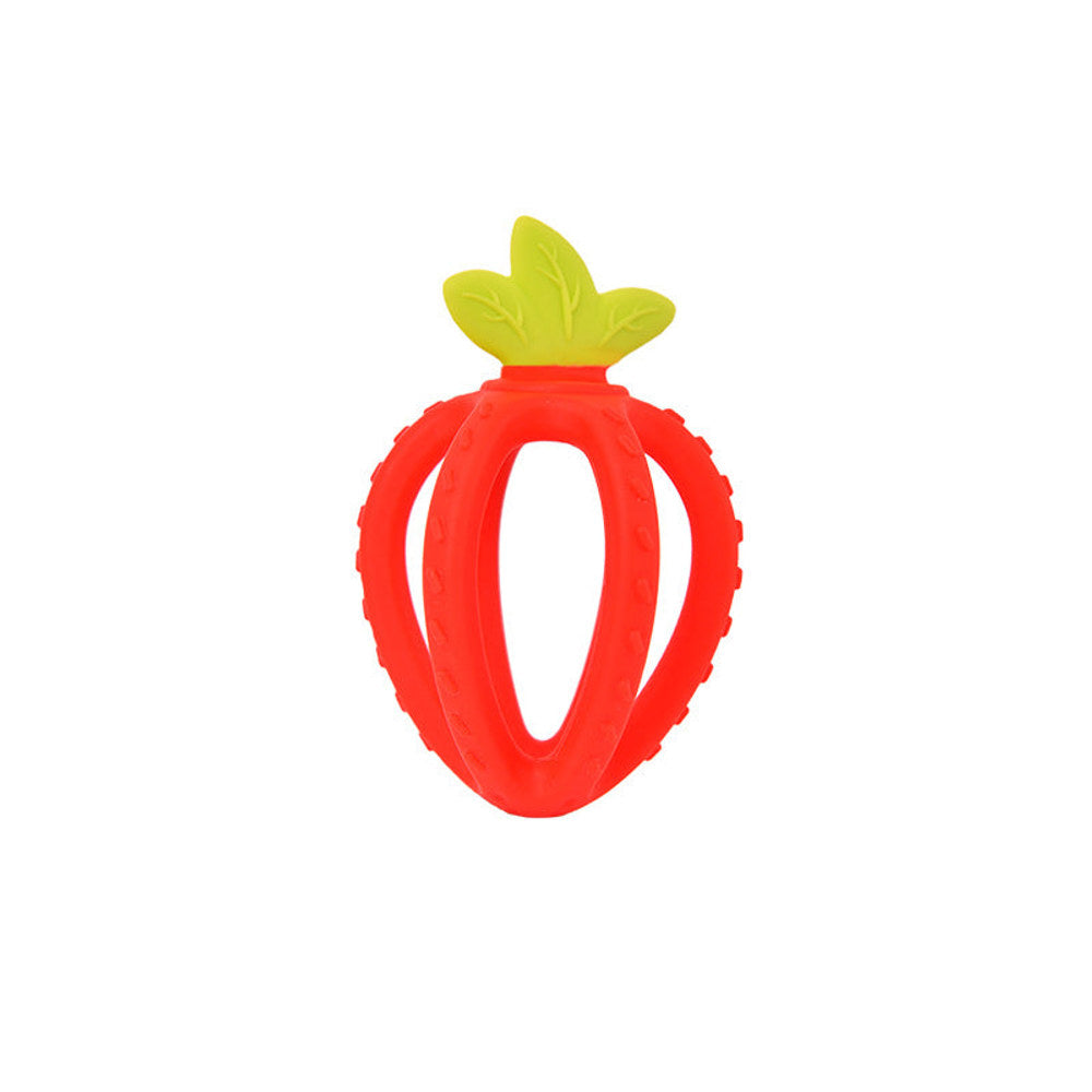 MyKids-USA® Baby Teething Toys – Strawberry Silicone Teething