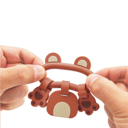 MyKids-USA® Baby Teething Toys – Teddy Bear Silicone Teething Sticks