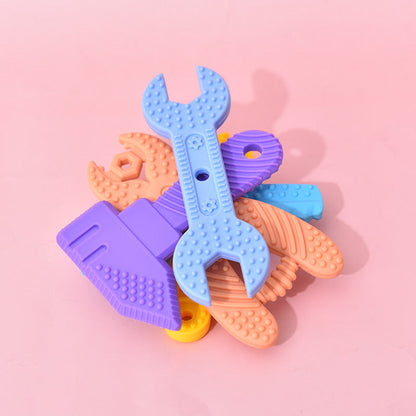 MyKids-USA® Infant Teething Kit – 5-Piece Silicone Chew Toys for Babies