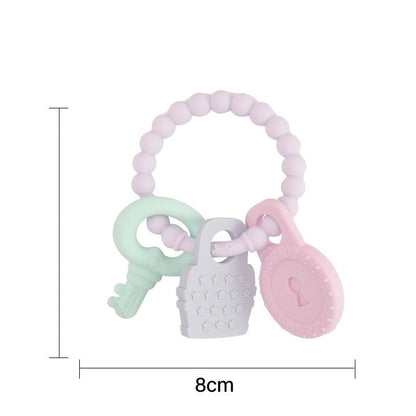 MyKids-USA® Baby Teething Toys – Key Bracelet Silicone Teething Sticks