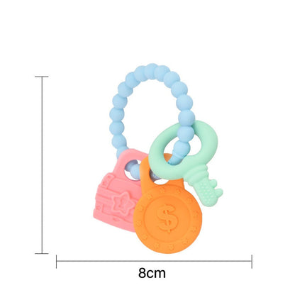 MyKids-USA® Baby Teething Toys – Key Bracelet Silicone Teething Sticks