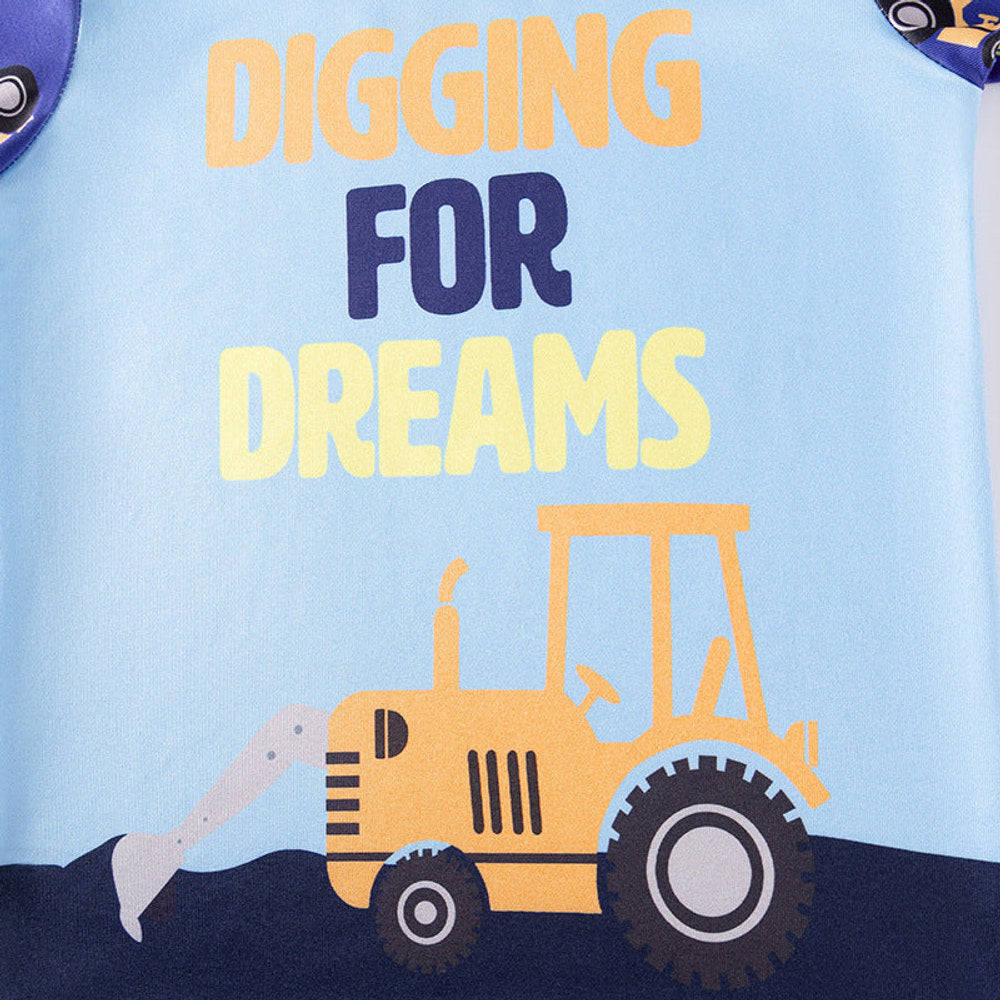 MyKids-USA Pajama Set Kids Cartoon Pattern Long Sleeves Top and Pants