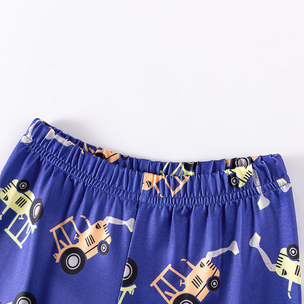 MyKids-USA Pajama Set Kids Cartoon Pattern Long Sleeves Top and Pants