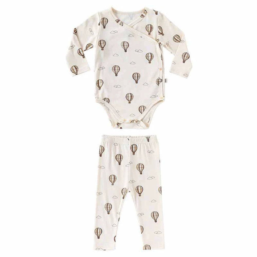 MyKids-USA® Baby Unisex Long Sleeves Casual Pattern V Neck bodysuit and Pants Clothing Sets