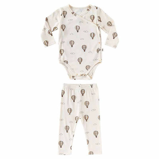 MyKids-USA® Baby Unisex Long Sleeves Casual Pattern V Neck bodysuit and Pants Clothing Sets