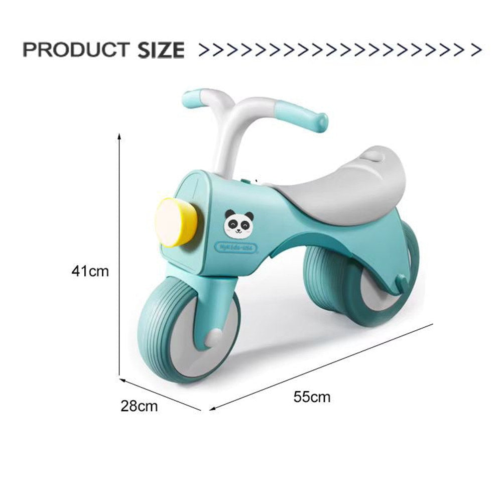 MyKids-USA® 5-in-1 Musical Balance Bike with Wide Wheels – No Pedals, Anti-Rollover Safety