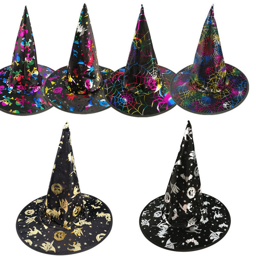 MyKids-USA Halloween Bronzed Witch Hats