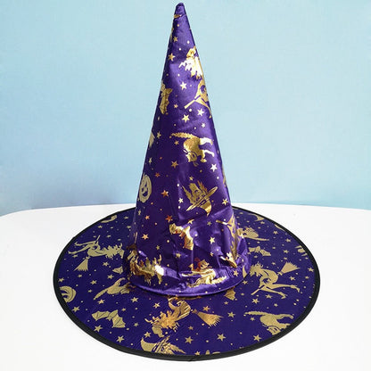 MyKids-USA Halloween Bronzed Witch Hats