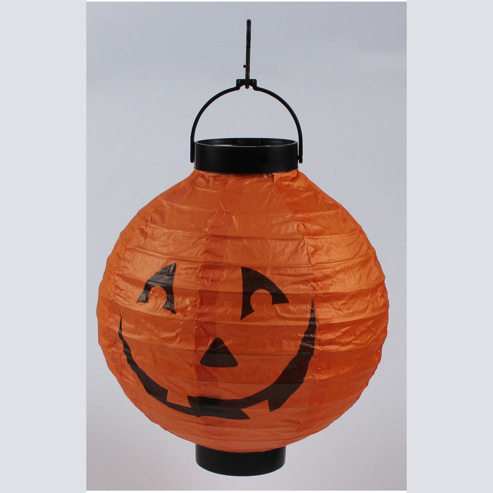 MyKids-USA® Halloween 4 pieces Set Handheld Halloween Pumpkin Paper Lantern Hanging Light-Up Pendant