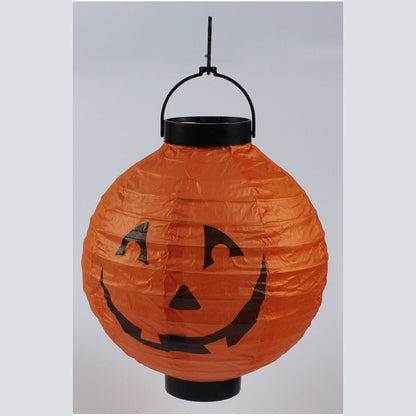 MyKids-USA® Halloween 4 pieces Set Handheld Halloween Pumpkin Paper Lantern Hanging Light-Up Pendant