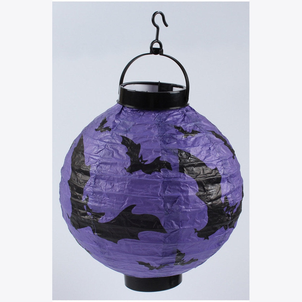 MyKids-USA® Halloween 4 pieces Set Handheld Halloween Pumpkin Paper Lantern Hanging Light-Up Pendant