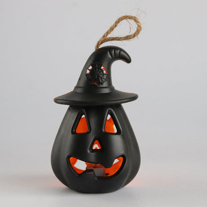 MyKids-USA® Halloween 4 pieces Set Handheld Horror Decorative Skull Candle Light