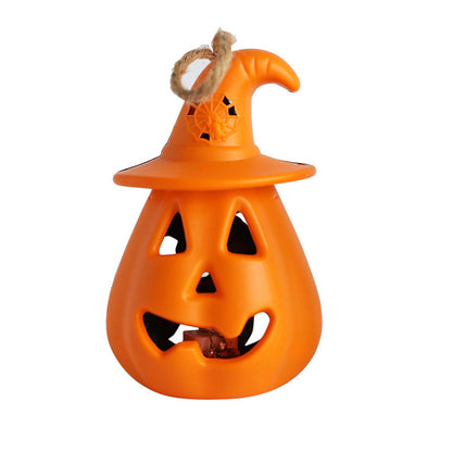 MyKids-USA® Halloween 4 pieces Set Handheld Horror Decorative Skull Candle Light