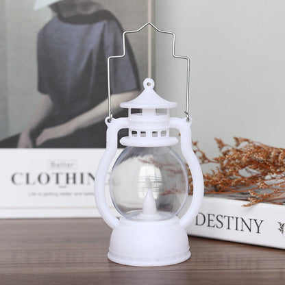 MyKids-USA® Halloween 4 pieces set Vintage Hanging Oil Lamp Electronic Candle Pumpkin Light