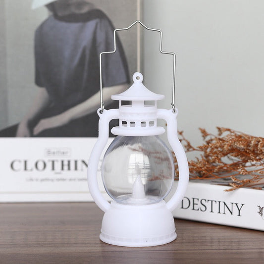 MyKids-USA® Halloween 4 pieces set Vintage Hanging Oil Lamp Electronic Candle Pumpkin Light