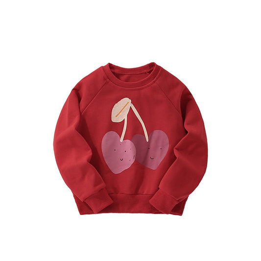 MyKids-USA® Cartoon Pattern Long Sleeves Pullover for Stylish Girls