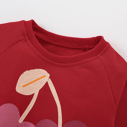 MyKids-USA® Cartoon Pattern Long Sleeves Pullover for Stylish Girls
