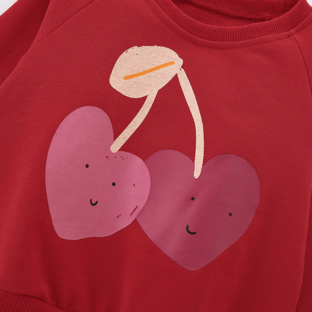 MyKids-USA® Cartoon Pattern Long Sleeves Pullover for Stylish Girls