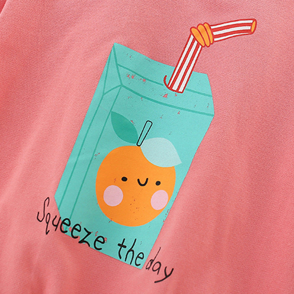 MyKids-USA® Cartoon Pattern Long Sleeves Pullover for Stylish Girls