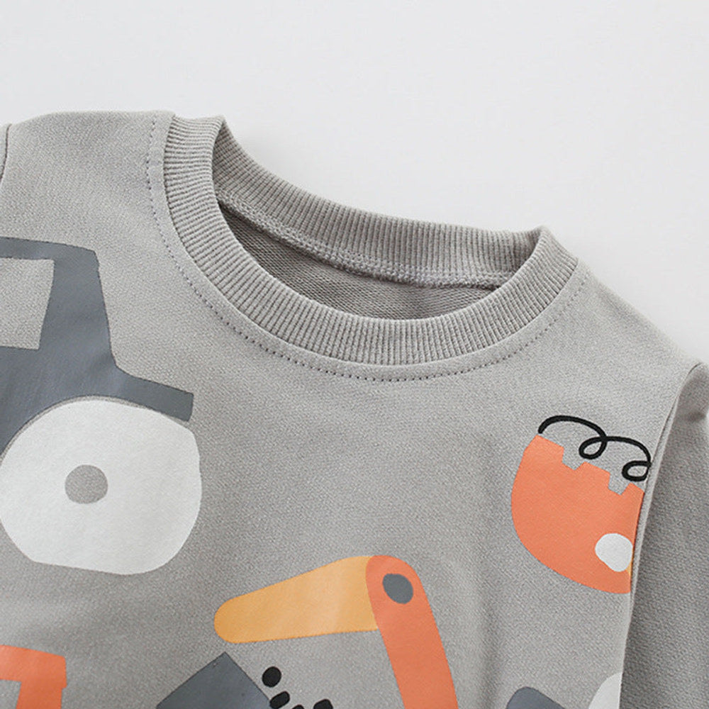 MyKids-USA® Cartoon Pattern Long Sleeves Pullover for Boys
