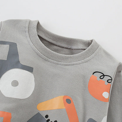 MyKids-USA® Cartoon Pattern Long Sleeves Pullover for Boys