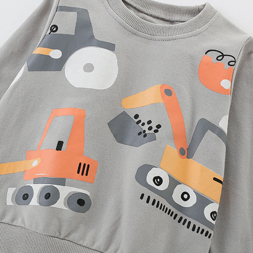 MyKids-USA® Cartoon Pattern Long Sleeves Pullover for Boys