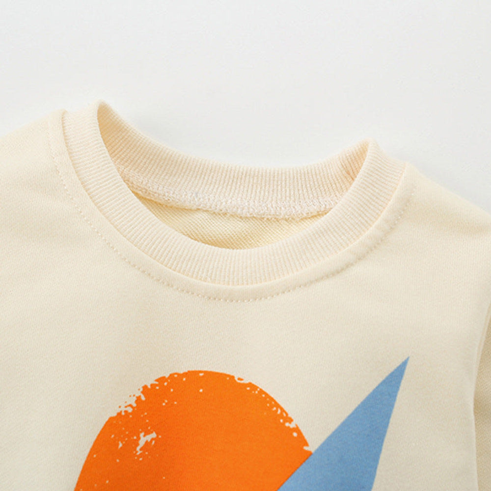 MyKids-USA® Geometric Pattern Long Sleeves Pullover for Stylish Boys