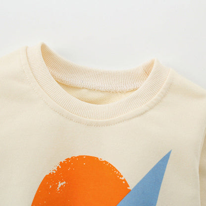MyKids-USA® Geometric Pattern Long Sleeves Pullover for Stylish Boys