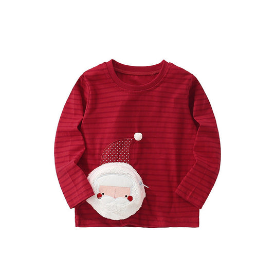 MyKids-USA® Christmas Cartoon Pattern Long Sleeves Pullover for Stylish Girls