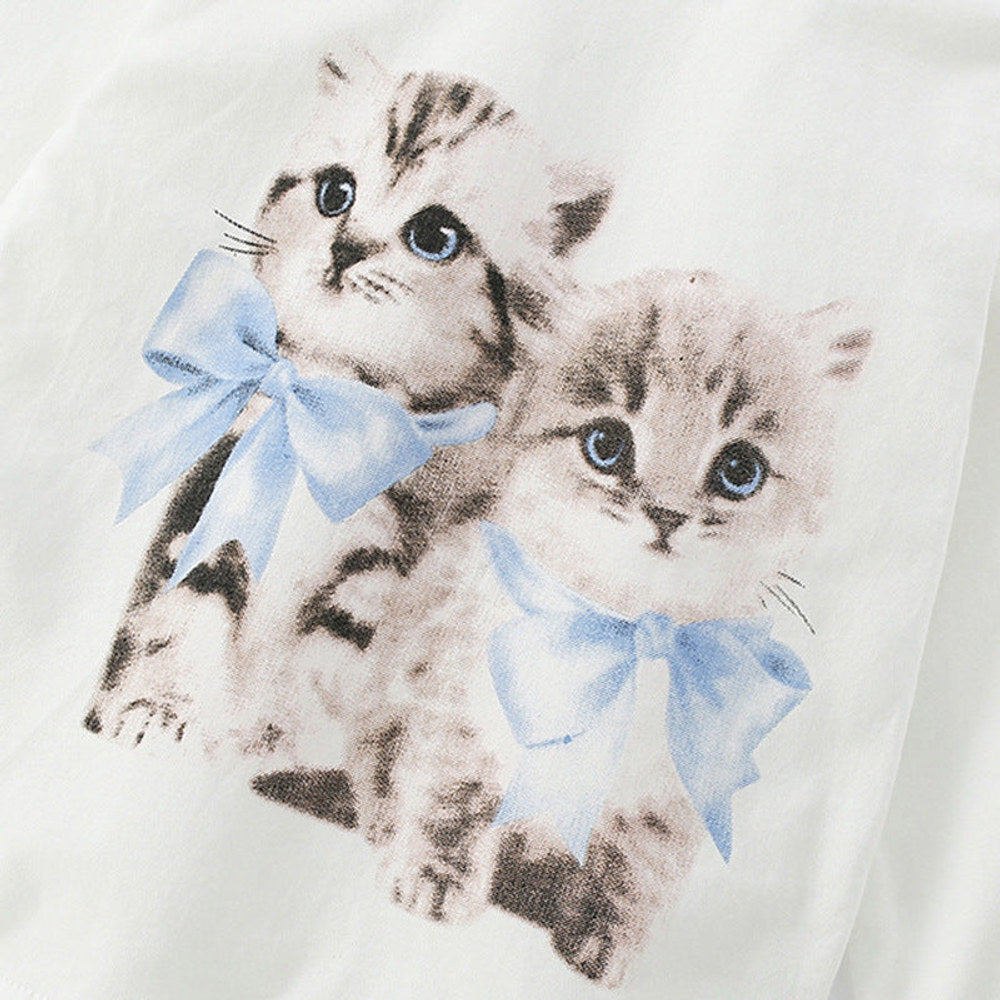 MyKids-USA® Animals Cartoon Pattern Long Sleeves Pullover for Stylish Girls