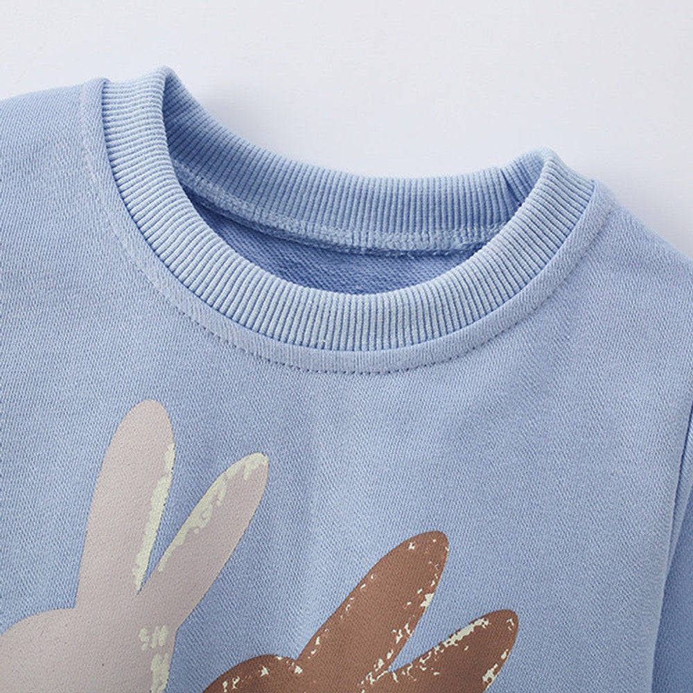 MyKids-USA® Animals Cartoon Pattern Long Sleeves Pullover for Stylish Girls