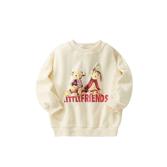 MyKids-USA® Animals Cartoon Pattern Long Sleeves Pullover for Stylish Girls