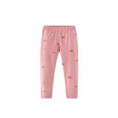 MyKids-USA® Baby Kids Girls Animals Cartoon Pattern Casual Pants