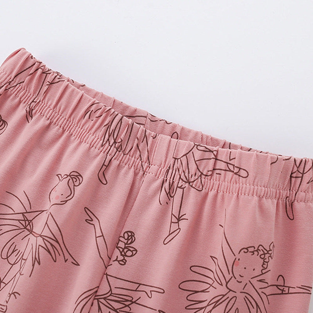 MyKids-USA® Baby Kids Girls Fairy Cartoon Pattern Casual Pants