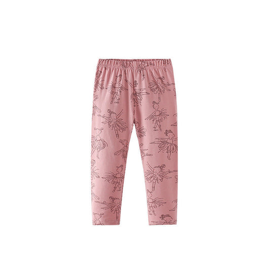 MyKids-USA® Baby Kids Girls Fairy Cartoon Pattern Casual Pants
