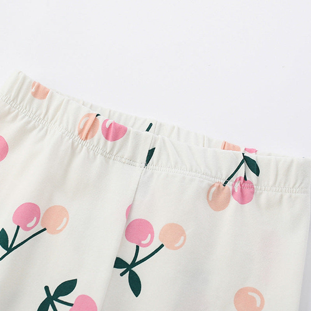 MyKids-USA® Baby Kids Girls Flowers Pattern Casual Pants