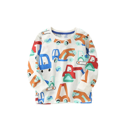 MyKids-USA® Cartoon Pattern Long Sleeves Top for Stylish Boys