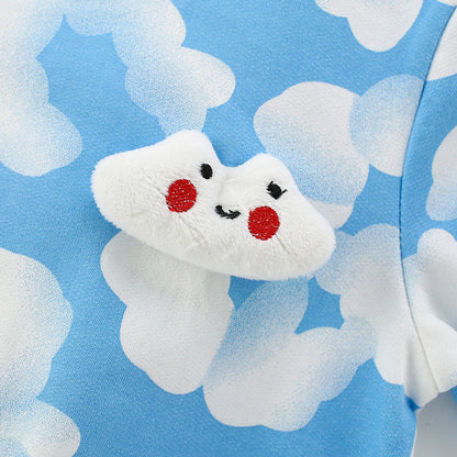 MyKids-USA® Geometric Clouds Pattern Long Sleeves Pullover for Kids