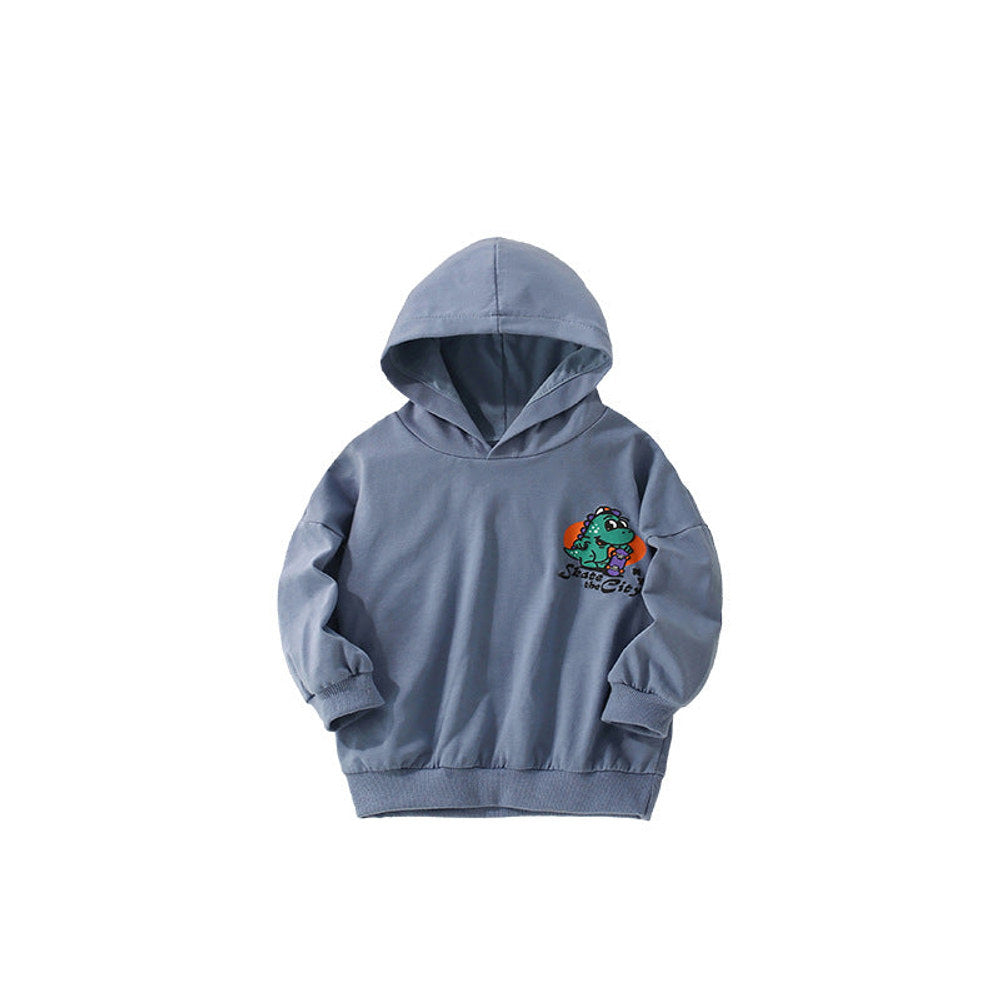 MyKids-USA® Dinosaur Cartoon Pattern Logo Long Sleeves Hoodies for Boys