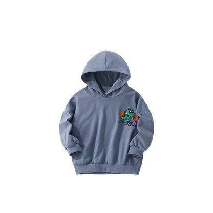 MyKids-USA® Dinosaur Cartoon Pattern Logo Long Sleeves Hoodies for Boys