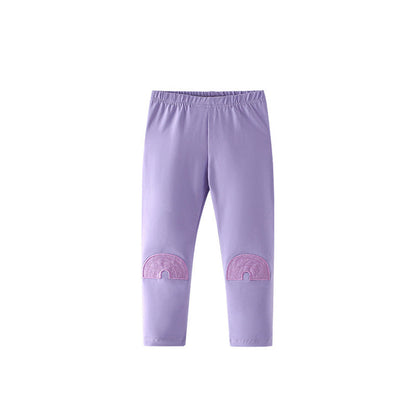 MyKids-USA® Autumn Arrival Baby Kids Girls Rainbows Pattern Casual Pants