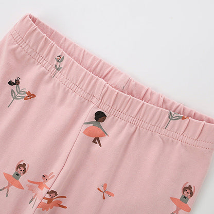 MyKids-USA® Autumn Arrival Baby Kids Girls Cartoon Ballerina Cute Pants