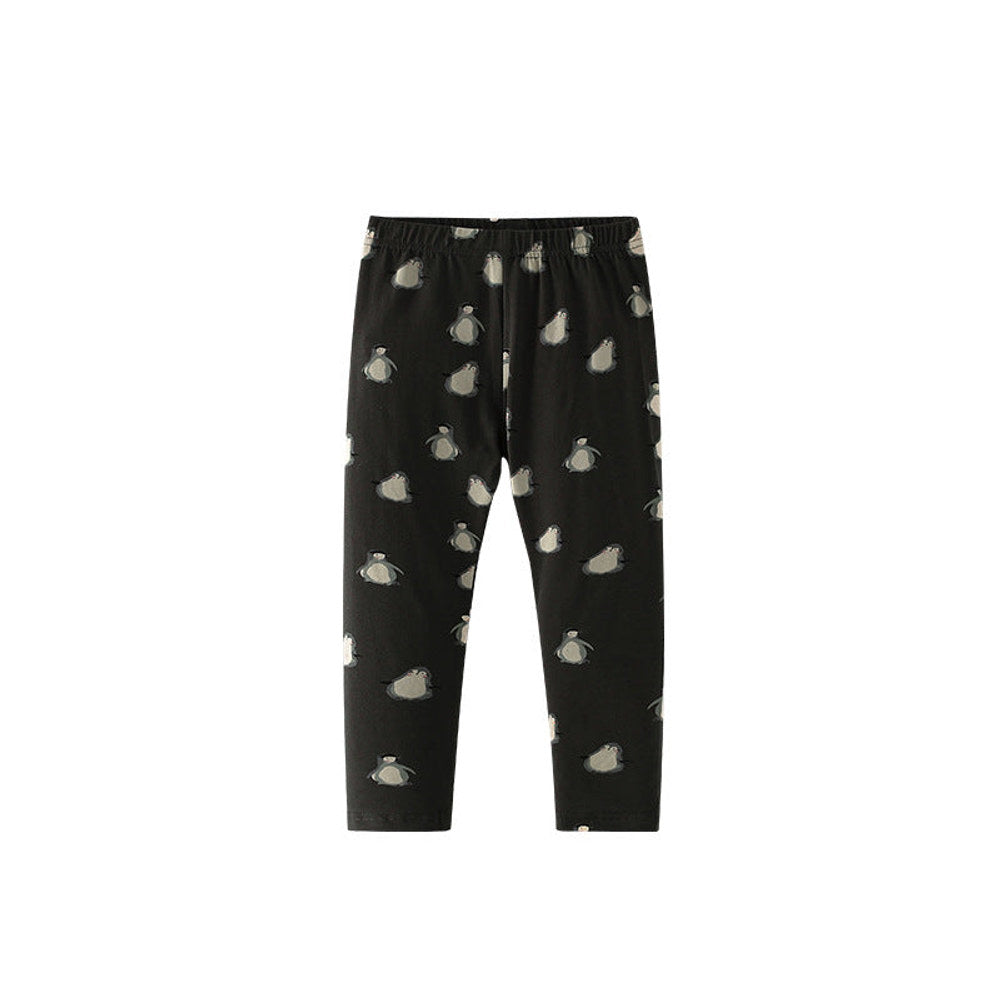 MyKids-USA® Autumn Arrival Baby Kids Girls Penguins Pattern Casual Pants