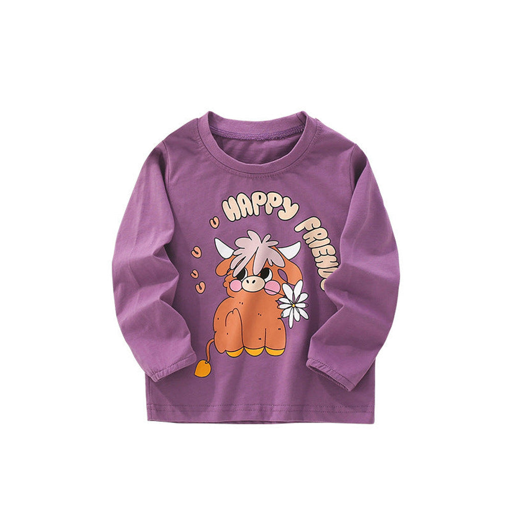 MyKids-USA® Animals Cartoon Pattern Long Sleeves Top for Stylish Boys